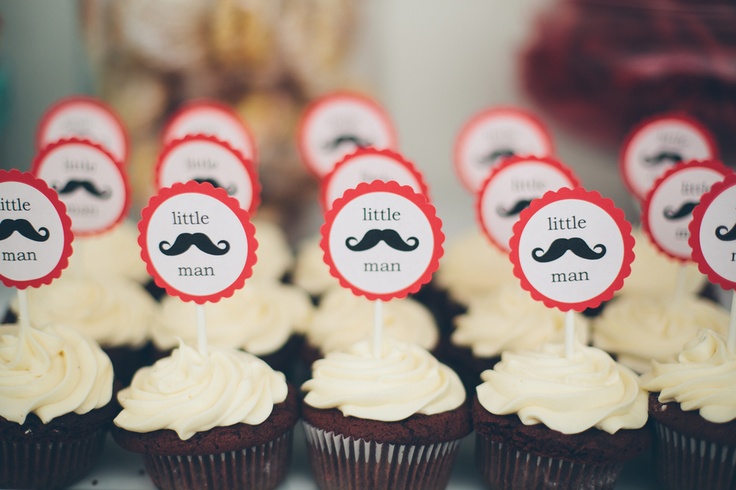 Top 4 Unique Baby Shower Theme Ideas Mustache Cupcakes