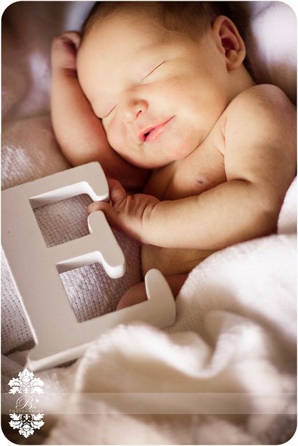 Adorable Photo Ideas for Your New Bundle of Joy Baby with Initial