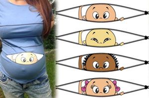 4 Cute Maternity Musts for the Mom to Be Peeking Baby Maternity Shirt