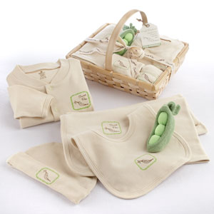 "Fresh Produce" Sweet Pea Five-Piece Organic Layette Set wedding favors