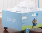"Welcome to the World" Blue Baby Wagon - Ten-Piece Gift Set (Personalization Available) baby favors