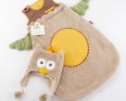 "My Little Night Owl" Snuggle Sack and Cap baby favors