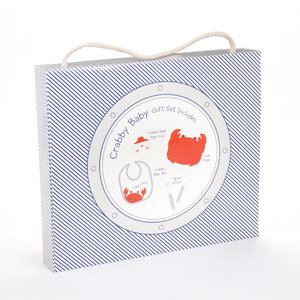 "Crabby Baby" Mealtime Gift Set wedding favors