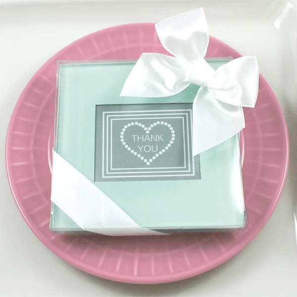 Set of 2 Photo Coasters wedding favors