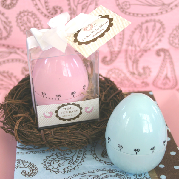 48 Time For Baby Pink Or Blue Egg Timers Baby Shower Favors