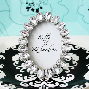 Antique Acrylic Place Card Frame wedding favors