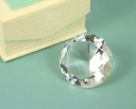 Diamond Shaped Crystal Paperweight - Small baby favors