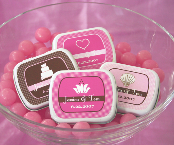 Theme Mint Tins wedding favors