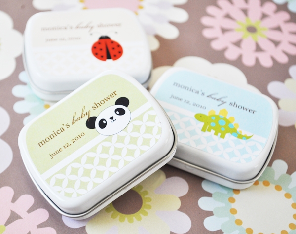 Baby Animals Personalized Mint Tins  wedding favors