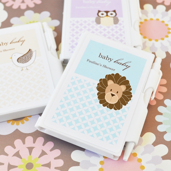Baby Animals Personalized Notebook Favors  wedding favors