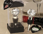 Vineyard Collection Crystal Ball Design Wine Stoppers baby favors