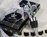 Fleur De Lis Design Wine Bottle Stopper Favors baby favors