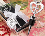 Elegant Heart And Cross Design Wine Bottle Stopper Favors baby favors