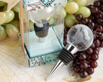 Glass Globe Design Wine Bottle Stopper Favors baby favors