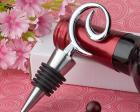 Contemporary Swirl Design Wine Bottle Stopper Favors baby favors