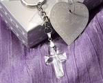 Choice Crystal Cross Key Chains baby favors