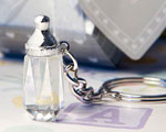 Choice Crystal Collection Baby Bottle Design Key Chain Favors baby favors