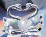 Choice Crystal Collection Kissing Swans baby favors
