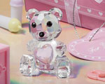 Choice Crystal Collection Teddy Bear Figurines - Girl baby favors