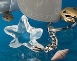 Choice Crystal Collection Starfish Keychains baby favors