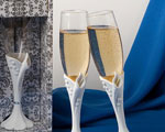 Calla Lily Design Toasting Flutes baby favors