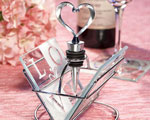 LOVE Design Coaster And Wine Bottle Stopper Sets baby favors