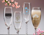 Champagne Flute With Twisted Stem baby favors