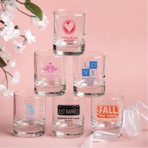 Round Shot Glass/votive Candle Holder wedding favors