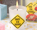 Baby On Board Candle Favors baby favors