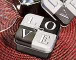 LOVE Design Mint Tins baby favors