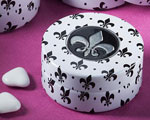 Fleur De Lis Design Mint Tins baby favors
