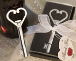 Heart Accented Key Bottle Opener Favors baby favors