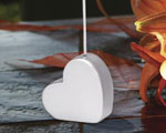 Silver Heart Shaped Place Card Holders baby favors