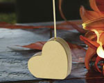 Gold Heart Card Holder baby favors