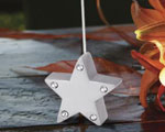 Silver Star Place Card Holders baby favors