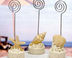Beach Themed Placecard Holders baby favors
