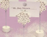 Snowflake Place Card Holders baby favors