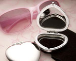 Heart Shaped Compact Mirror Favors baby favors