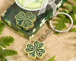 Shamrock/Trinity Love Knot Key Rings baby favors