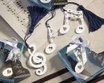 Musical Note Bookmark Favors baby favors