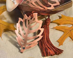 Fall Leaf Bookmark Favor baby favors