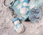 Snowman Keychains baby favors