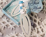Snowman Bookmarks baby favors