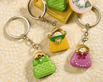 Whimsical Purse Design Keychain Favors baby favors