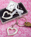 Heart Design Key Rings baby favors
