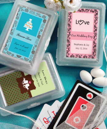 Personalized Expressions Playing Card Favors wedding favors