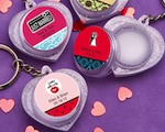 Personalized Expressions Collection Heart Design Lip Balm Key Chains baby favors