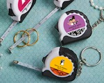Personalized Expressions Collection Key Chain/measuring Tape Favors baby favors