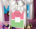 White "Delivered With Love" Boxes From The Personalized Expressions Collection baby favors