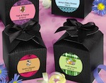 Design Your Own Decorative Boxes - Black baby favors